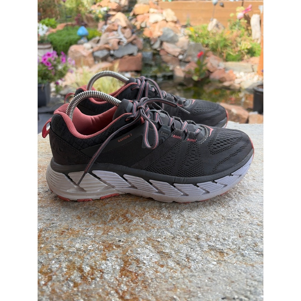 Hoka One One Gaviota 2 Wide Womens 9 Running Shoes Dark Shadow Lantana 1099718